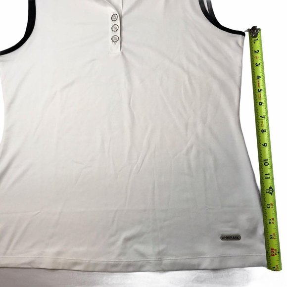 ANNIKA by Cutter and Buck Golf Tennis Polo Shirt, White, Size Women's Large - Picture 6 of 12